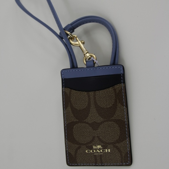 Coach Accessories - NWT Coach Signature Color block PVC Lanyard ID Bad